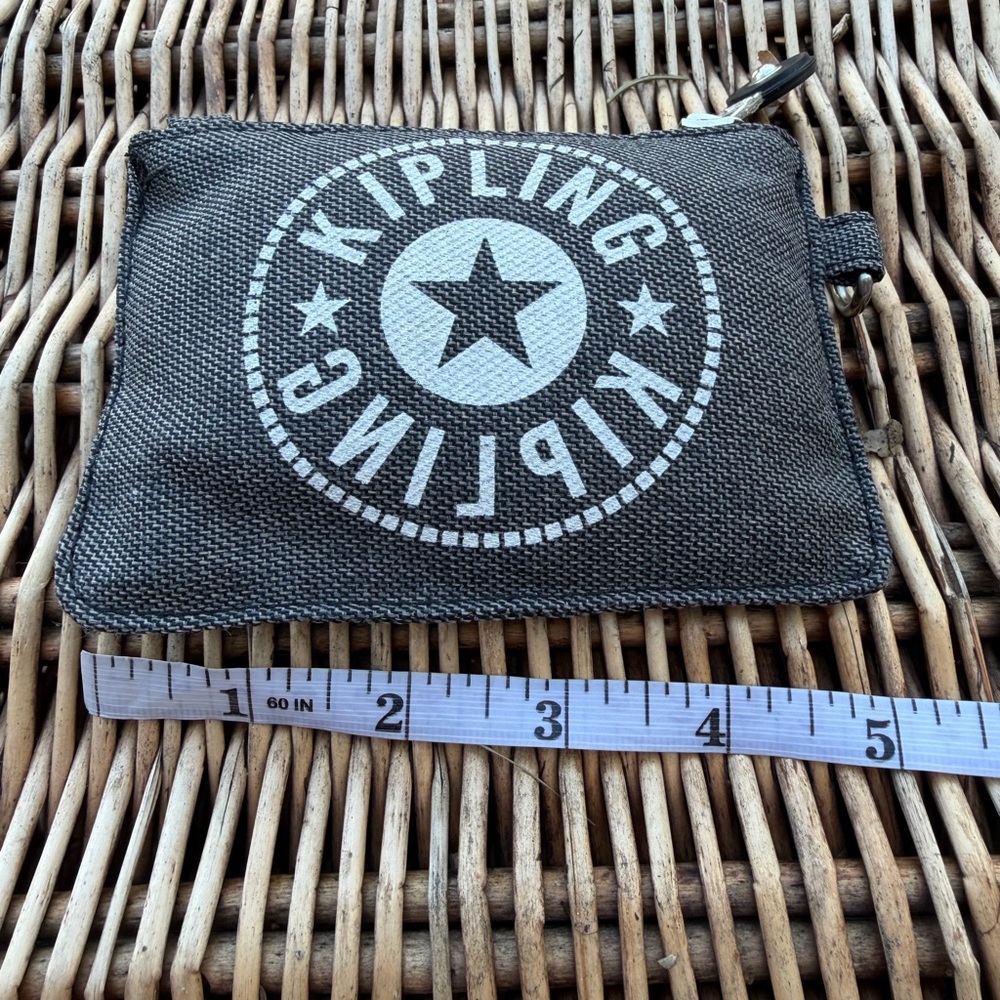 Kipling Marguerite Star Pouch water-repellent nylon round logo patch coin purse